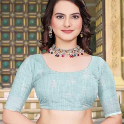 Moda Rapido Floral Zari Saree image 2