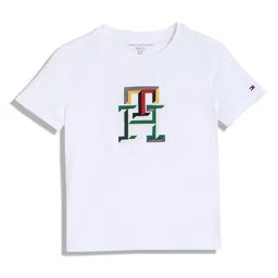 Tommy Hilfiger Boys Typography Printed Round Neck Cotton T-shirt-picture-46
