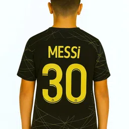 dostitch Boys Typography Lionel Messi Printed Dri-FIT T-shirt-image-86