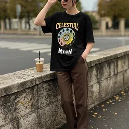 Dagcros Women Oversized Printed T-shirt-picture-21