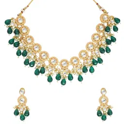 Joy of Jewels Silver-Plated Alloy American Diamond Necklace & Earrings image 3