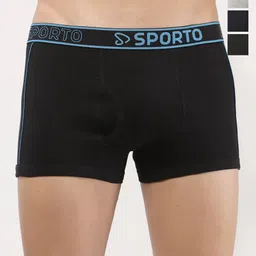 Sporto by Macho Men Pack Of 4 Assorted Short Trunks Sprto_M1020-B1-G1-N1-Olv1-S-picture-30