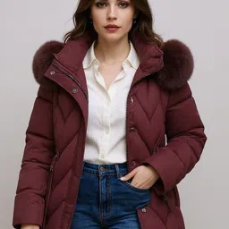bebe Hooded Parka Jacket-picture-36