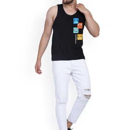 Slowloris Men Pack of 2 Printed Cotton Innerwear Vest image 4