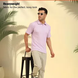 UNIQSOME Men Polo Collar T-shirt image 3