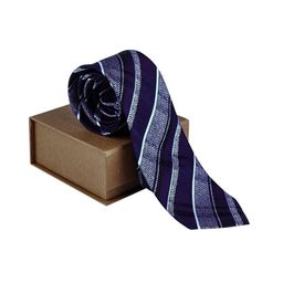 The Tie Hub Men Striped Skinny Tie-picture-26