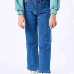 Ed-a-Mamma Girls Relaxed Fit Mid-Rise Stretchable Jeans-image-81
