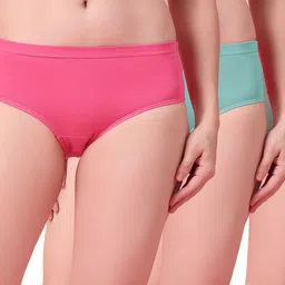 SHYAM SONS FLAIR Women Pack Of 3 Solid Anti Bacterial High-Rise Hipster Briefs-picture-41