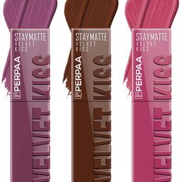 PERPAA Set Of 3 Velvet Kiss Waterproof Matte Liquid Lipstick -3.5 ml Each -Shades 06-07-10-picture-38
