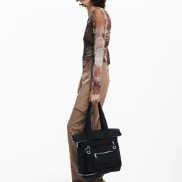 Desigual Women Handbag Convertible Expandable Backpack with Zip Pouch-picture-43