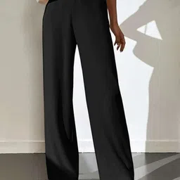 BROADSTAR Women Smart High-Rise Easy Wash Trousers-picture-22