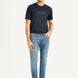 Levis Men Classic Tapered Fit Mid-Rise Light Fade Stretchable Jeans image 3