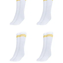 MUKHAKSH Unisex White Socks-image-52
