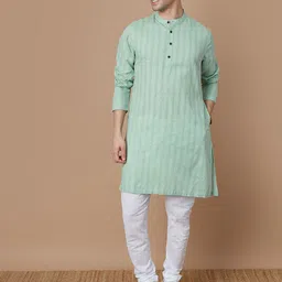 Melange by Lifestyle Men Striped Kurta image 2
