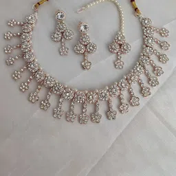 Gyaan Jewels Gold-Plated Stone-Studded Jewellery Set-picture-29