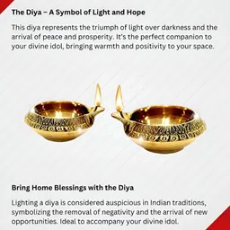 INTERNATIONAL GIFT Gold-Toned Religious Idol Showpiece image 2