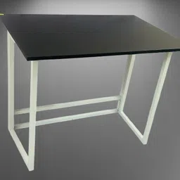 housetech FOLDING TABLE DOOR TYPE LEG BIG Engineered Wood Study Table image 5