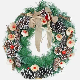 Little Surprise Box LLP Red & GreenArtificial Christmas wreath for Door Wall-picture-14