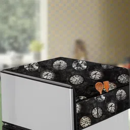 The Furnishing Tree Black Printed Refrigerator Cover-picture-26