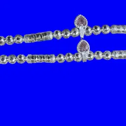sanjivnee HEART SLIVER BEADS ANKLETS Sterling Silver Anklet-picture-32