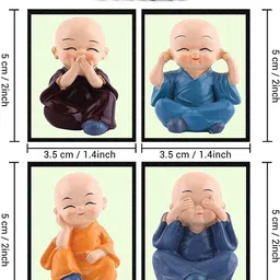 shivaanshcraft Beautiful car Buddha Decorative Showpiece - 18 cm image 2