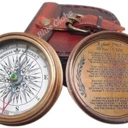 auntiqueindia Brass Antique Compass Compass image 3