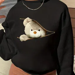 adel wear Women Full Sleeve Printed Sweatshirt image 1