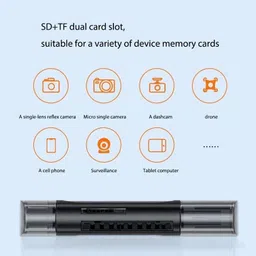 Kay-Joy 4-in-1 USB C USB a Card Reader Dual Slot High Speed Transfer Plug OTG Card Reader image 2