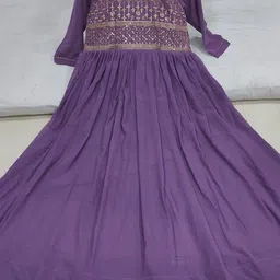 thebestbuyers Georgette Stitched Anarkali Gown image 4