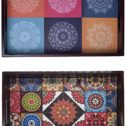 angira handicarft Woooden Tray Can be Used in Any of The Occasion of Family AHS-T253_1310 Tray-picture-11
