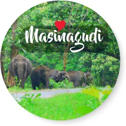 peacockride Love Masinagudi I Tamil Nadu Series Fridge Magnet Pack of 1 image 1