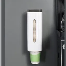 Cup Dispenser Holder Wall Mounted Plastic Drinking Water Cup Dispenser Plastic Glass Holder-image-0