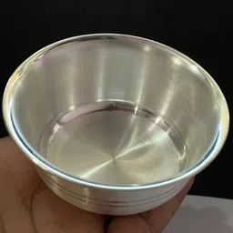 astro Astro-D 999 Solid Silver Chandi Bowl 25 Grams for Laddu Gopal Childern for Gift Decorative Showpiece - 6 cm-picture-39