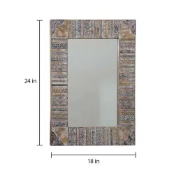 artisans rose Mdf Frame Wall Mirror In Multicolour image 3