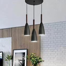 lyse decor Black Hanging Lights for Bedroom, Living Room, Restaurants and Dining Lights Chandelier Ceiling Lamp-picture-18