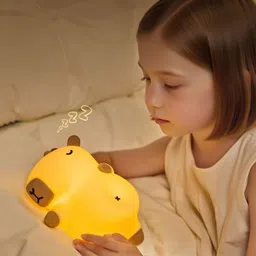 unzag Rechargeable Capybara Silicone Table Lamp Touch Sensor LED Night Light-Animal Night Lamp-picture-22