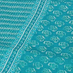 HIGHLIGHT FASHION EXPORT Floral Printed Regular Pure Cotton Kurta With Trousers & Dupatta image 3