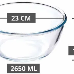 femora Borosilicate Glass Salad Bowl image 2