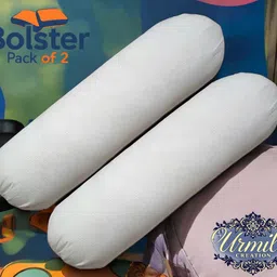 urmila creation Microfibre Bolster Pack of 2 Solid-picture-35