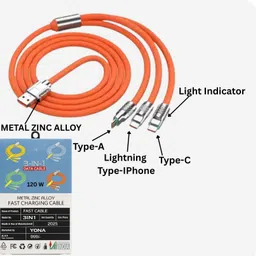 PRRAVISH 3-in-1 Cable 2 m DC3IN1C12 image 2