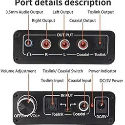 Etzin Digital to Audio Converter DA (EPL-462H) 0 inch Blu-ray Player image 4