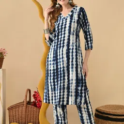 kjfab Women Pure Cotton Kurta Pant Set image 5