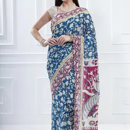 LABEL KASHI Ethnic Motifs Pure Cotton Handloom Fashion Saree-picture-51