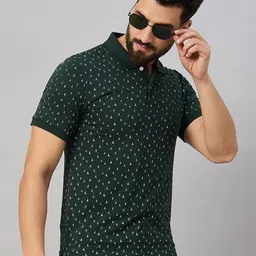 XYRIS Men Conversational Printed Polo Collar T-shirt-picture-10