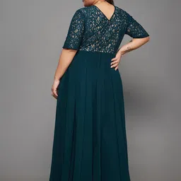 Miss Chase A+ Plus Size Women Embellished Maxi Wrap Dress image 2