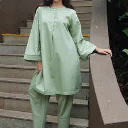 RAAS LIFE Round Neck Tunic With Trousers Co-Ords Set-picture-38