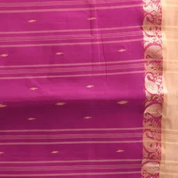 SUTAYAN Ethnic Motifs Woven Design Zari Pure Cotton Taant Saree image 3