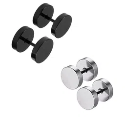 shobhram Unisex Black Earrings-picture-27