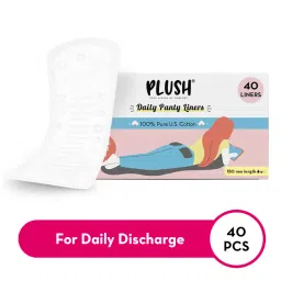 Plush Everyday Panty Liners - Ultra soft - No Fragrance & Paraben Free - 40Pcs - Regular image 1