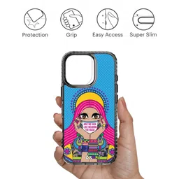 DailyObjects Abstract Printed iPhone 16 Pro Back Case Mobile Accessories image 3